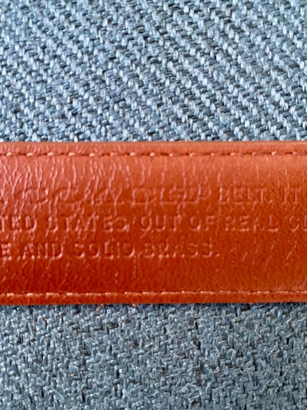 COACH Brown Leather Belt with Gold-Tone Buckle - Picture 7 of 8